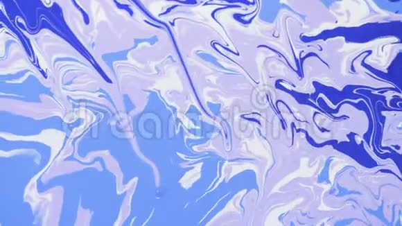 流体艺术抽象的彩色绘画现代艺术视频的预览图