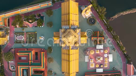 泰国曼谷古城MuangBoran空中镜头视频的预览图
