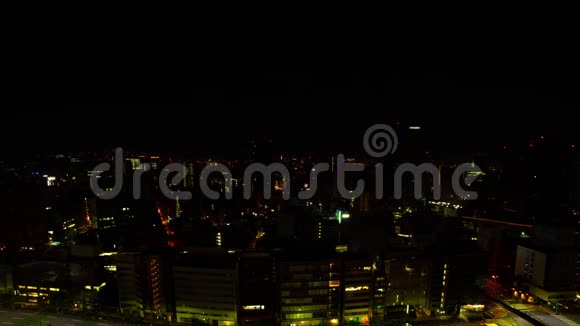 东京城市景观黎明时间的流逝视频的预览图