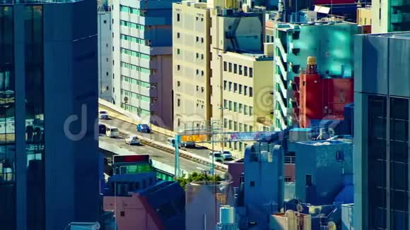 东京都市风景的一段时间过去了远望高空视频的预览图