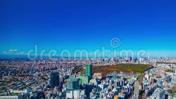 东京城市全景全景的时间推移视频的预览图