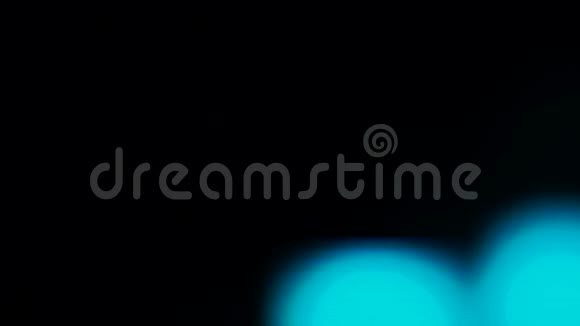 背景由闪烁的蓝色灯泡在bokeh效果视频的预览图