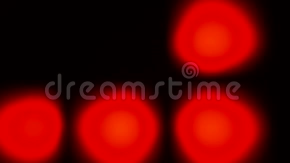 波克效应背景由红色灯泡的运动制成视频的预览图