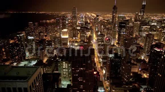 芝加哥天际线从上面视频的预览图