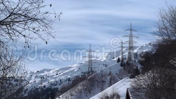 阿尔伯格滑雪胜地奥地利阿尔卑斯山视频的预览图
