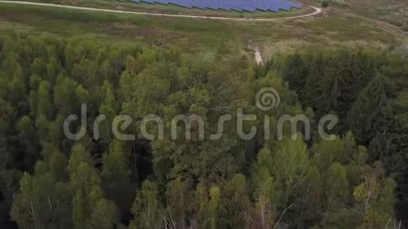 德国森林的空中景色视频的预览图