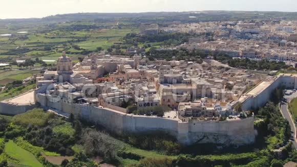 马耳他著名的中世纪山顶村视频的预览图
