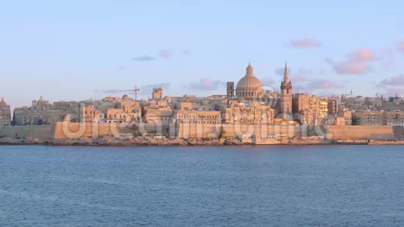 马耳他首都瓦莱塔的城市景观视频的预览图