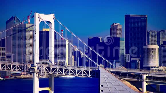 东京城市桥梁公路的时间跨度视频的预览图