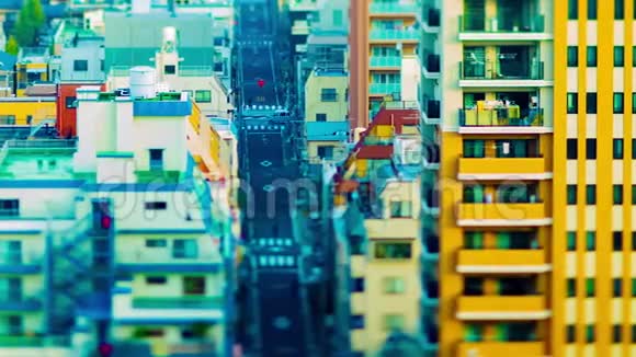 东京都市大角淘洗的城市缩影视频的预览图