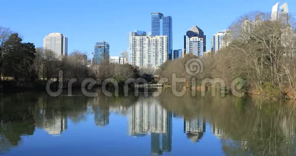 乔治亚州亚特兰大市的城市景观视频的预览图