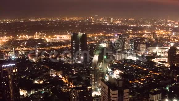 泰国Sukhumvit和Thonglor区上方的曼谷航空景观视频的预览图