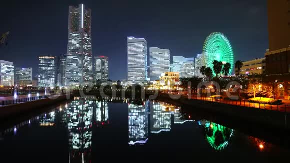 横滨米纳托米拉伊之夜TIMELAPSE视频的预览图