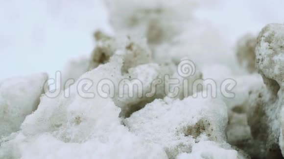 肮脏的冻雪山脉视频的预览图