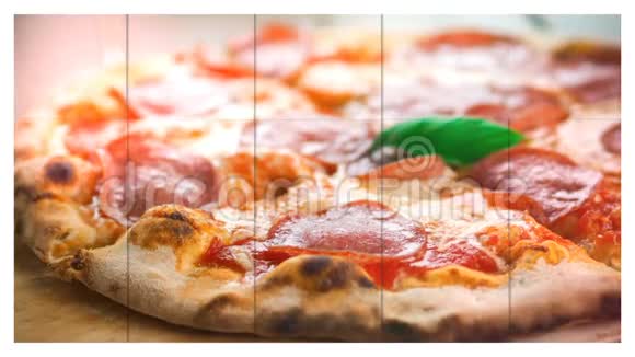披萨幻灯片展示现代动态展示视频的预览图