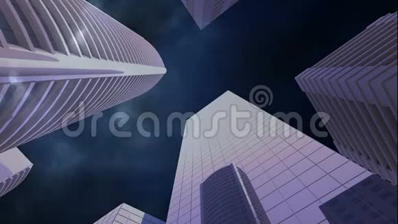 有闪电的摩天大楼视频的预览图