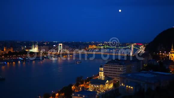 布达佩斯日落河视频的预览图
