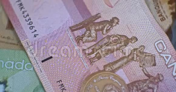 加拿大50美元收盘CAD货币视频的预览图