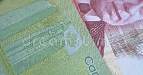 加拿大20美元收盘CAD货币视频的预览图