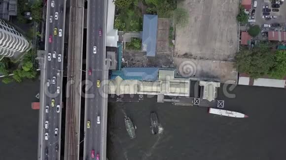 泰国曼谷的Asoke和Petchaburi空中镜头视频的预览图