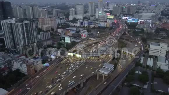 泰国曼谷的Rama9鸟瞰图视频的预览图