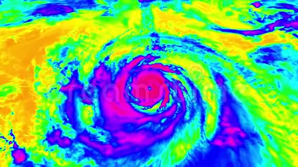 飓风雷达天气卫星航景视频的预览图