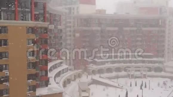 城市大雪视频的预览图