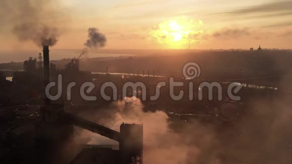 工业城市空气空气视野视频的预览图