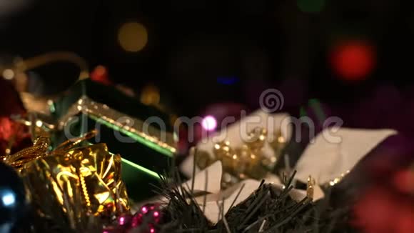 新年圣诞节或情人节和生日惊喜装饰视频的预览图