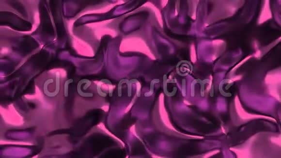 4K液体粉红色金属表面视频的预览图