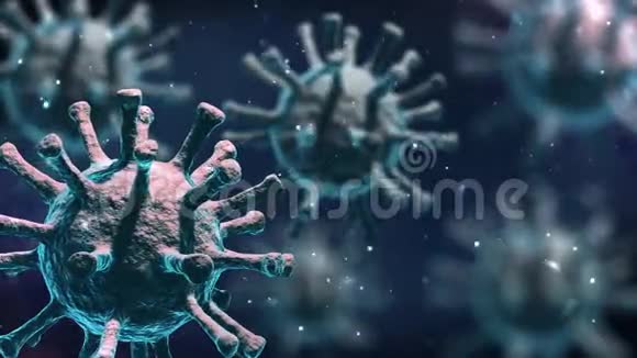冠状病毒大流行背景动画视频的预览图