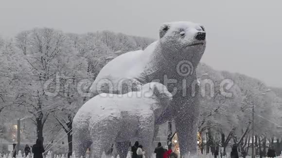 2020年冬季莫斯科高尔基公园视频的预览图