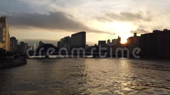 东京苏美达河景观视频的预览图