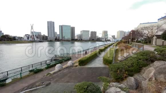 东京苏美达河景观视频的预览图