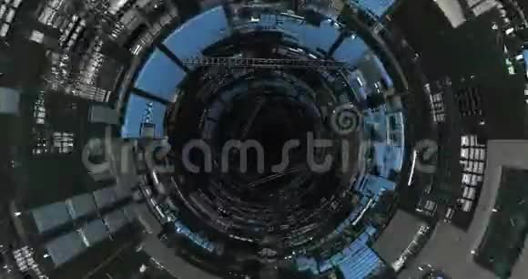 通过旋转隧道飞行的动画3D译文视频的预览图