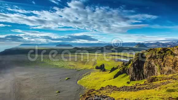 冰岛传统自然风景如画4K时间推移2在1视频的预览图