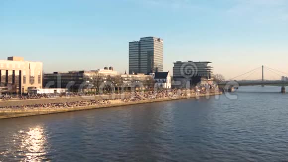 德国科隆的莱茵河视频的预览图