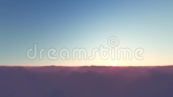日出或日落时分在云层上方视频的预览图