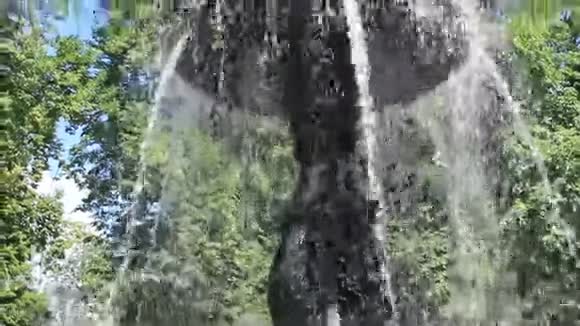 喷泉夏天清爽效果视频的预览图