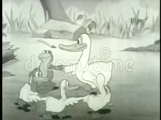 卡通鸭子和青蛙跳舞视频的预览图