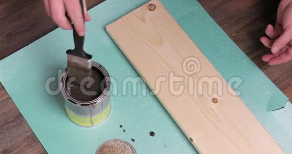 油漆木材木板视频的预览图