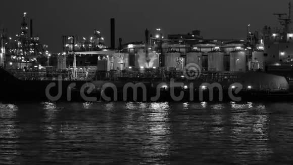 汉堡的石油工业精炼厂视频的预览图
