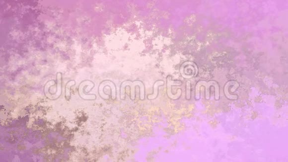 动画闪烁彩色背景全高清无缝循环视频水彩溅液体效果颜色可爱粉红色紫罗兰视频的预览图