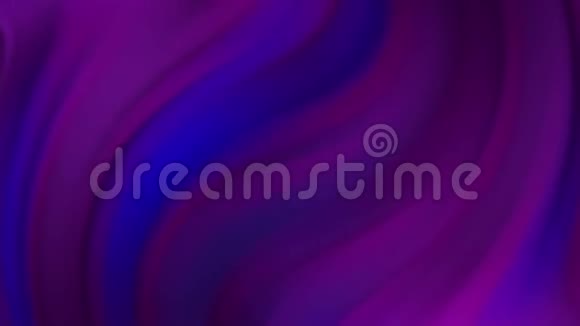 4K蓝紫霓虹流动液波抽象运动背景无缝环彩色波渐变动画视频的预览图