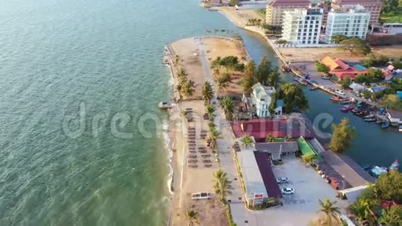 泰国东部昌布里芭堤雅港美丽景色视频的预览图