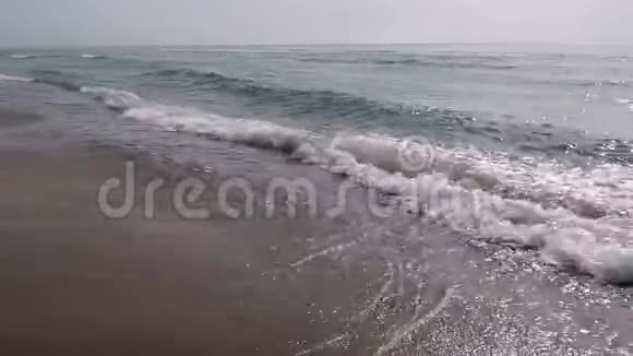 夏季阳光下的海滩海景视频的预览图