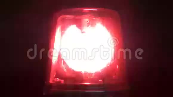 红色闪光应急灯视频的预览图