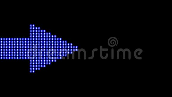 蓝色LED箭头向右移动视频的预览图
