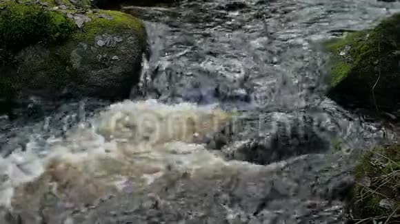 川流不息滚过石头视频的预览图