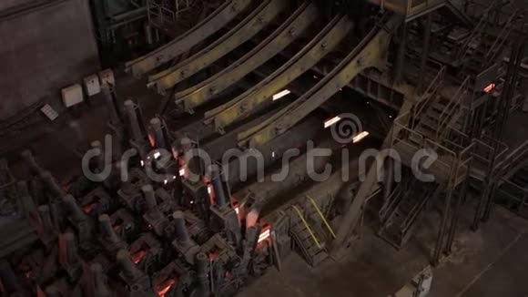 工业冶金钢铁燃烧厂齿轮视频的预览图